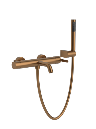 Смеситель для ванны с душем AltroBagno Юнион (Unione) AltroBagnoUnione0223BC матовая медь фото