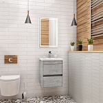 Тумба с раковиной Art&Max Family Family-400-2C-SO-CV 40 см цемент