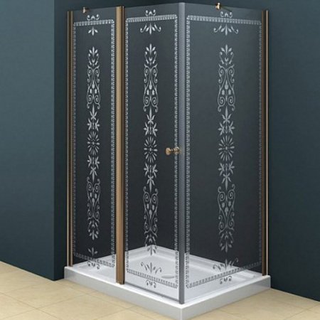 Душевой уголок Cezares Royal Palace ROYAL PALACE-AH-12-120/90-CP-Br 120х90 фото
