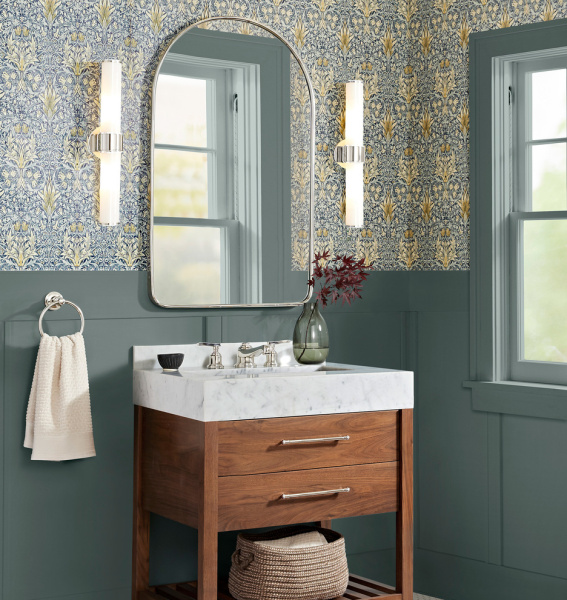 Зеркало в тонкой раме Art-Zerkalo Arch M Silver SM120SL 60x97 серебро фото