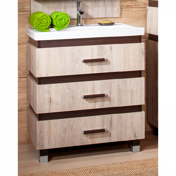 Тумба с раковиной Бриклаер Техас 60 см фото