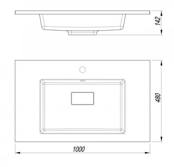 Раковина Style Line СС-00002456 100x48 антрацит фото