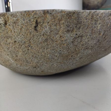 Накладная раковина из речного камня RS0970 (54*47*16) фото