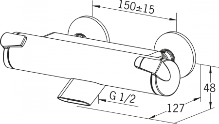 Смеситель для ванны с душем Oras Optima 7140U фото