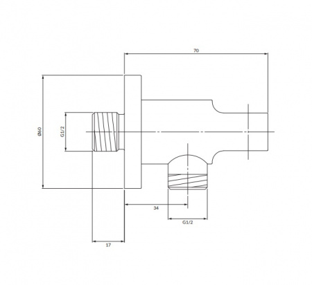 Держатель ручного душа Omnires 8873GLB золото брашированное фото