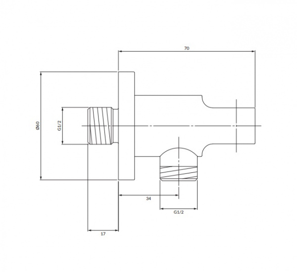 Держатель ручного душа Omnires 8873GLB золото брашированное фото