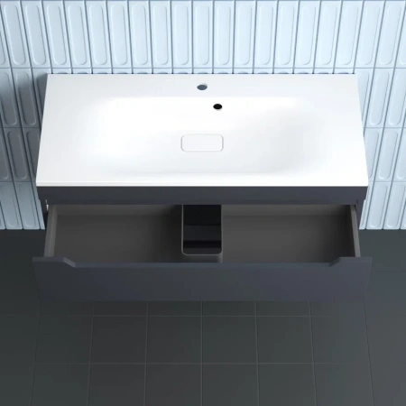 Тумба подвесная Style Line Остин 100 ЛС-00002408 графит фото