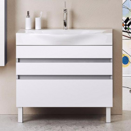 Тумба для ванной Aqwella 5 Stars Bergamo 100 Ber.01.10/n/W фото