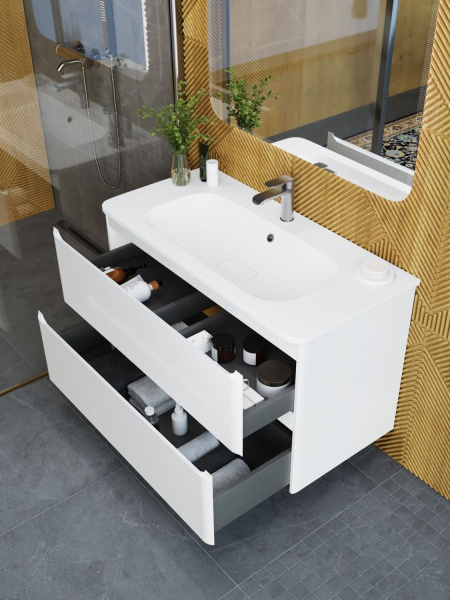 Тумба под раковину Art&Max Sanremo AM-Sanremo-1000-2C-SO-BL 100 см фото