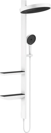 Душевая система Hansgrohe Rainfinity Showerpipe 360 1jet 26842700 белая матовая фото