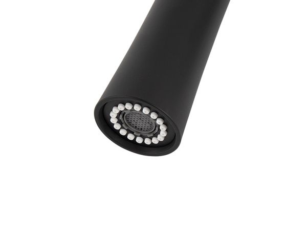 Смеситель для кухни с выдвижной лейкой Kaiser Claro 22144-9 черный матовый фото