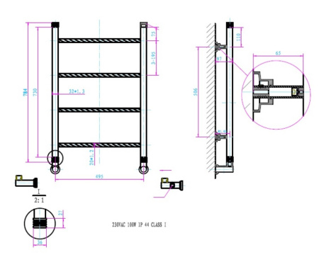 Электрический полотенцесушитель Boheme Provanse 708 фото