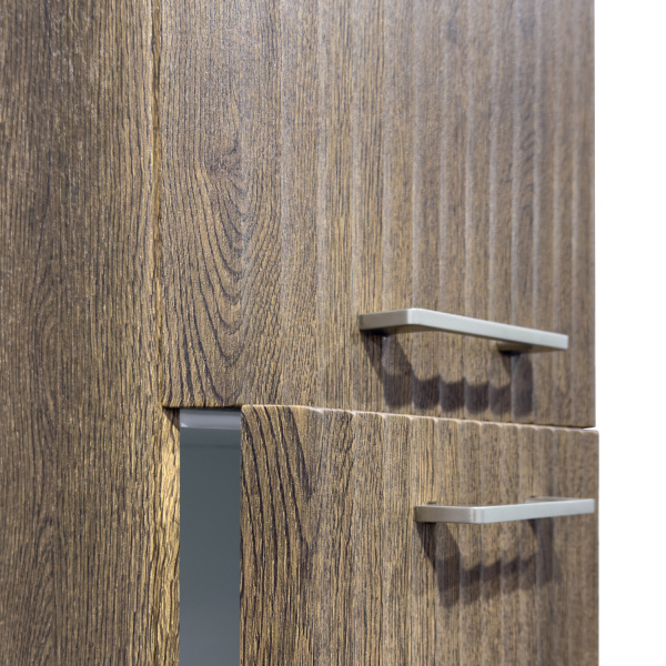 Шкаф-пенал Comforty Ангара-35 00-00019358 дуб темно-коричневый фото