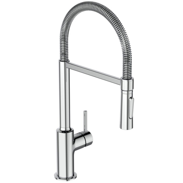 Смеситель для кухни с выдвижным изливом Ideal Standard Gusto BC302AA 2 типа струи фото