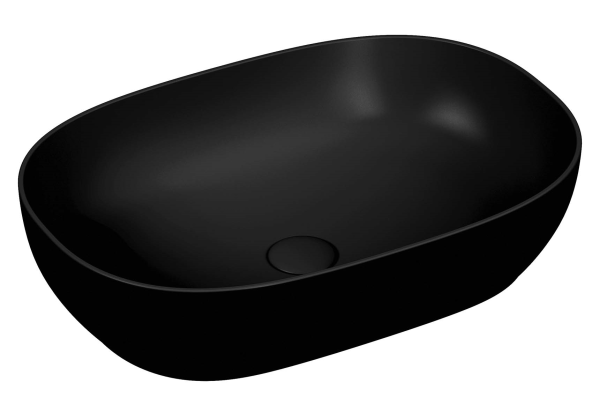 Накладная раковина CeramaLux NC 78327-1MB 61x41 черная матовая фото