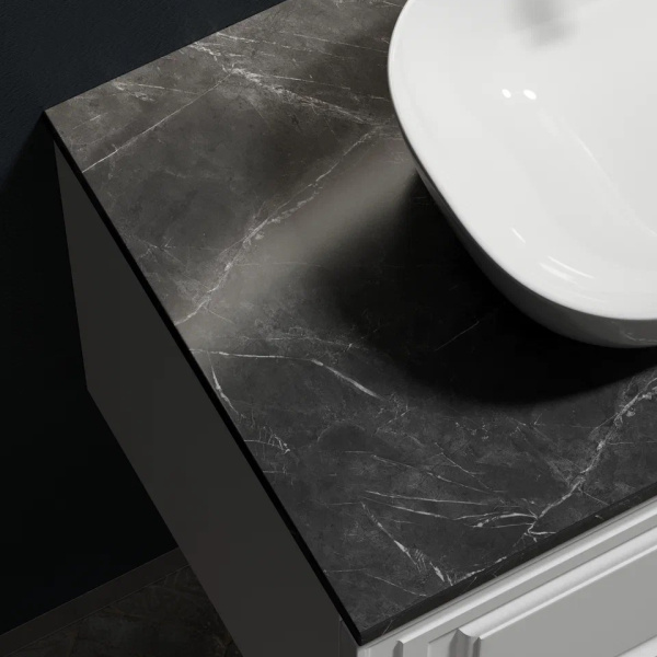 Столешница с отверстием под смеситель Sancos TT80A1X 80 см, black sky фото