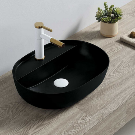 Накладная раковина Vincea VBS-121MB 50x38 фото