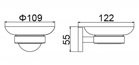 Мыльница настенная Timo Saona 13021/03 фото