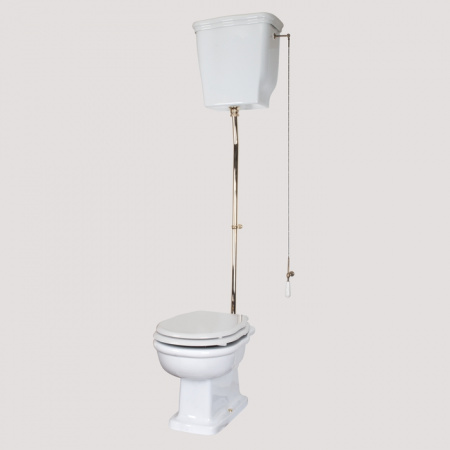 Унитаз напольный с высоким бачком Tiffany World Bristol TWBR01bi хром фото