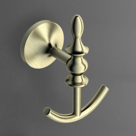 Крючок для ванной двойной Art&Max Bohemia AM-E-4286B-Br бронза фото