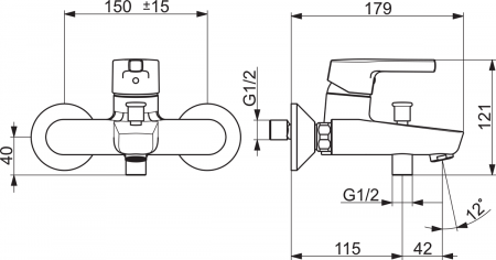 Смеситель для ванны с душем Oras Saga Style 3940HY фото