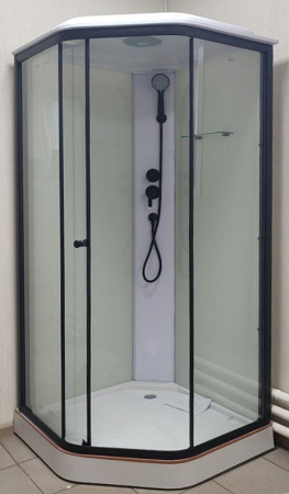 Душевая кабина Parly Penta P91B 90x90 черная фото