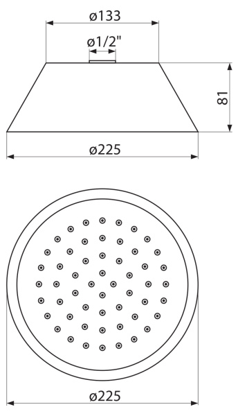 Верхний душ Cezares CZR CZR-SPA200-01 фото