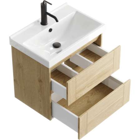 Тумба под раковину Aqwella Astrid 60 AST0106DD дуб давос фото