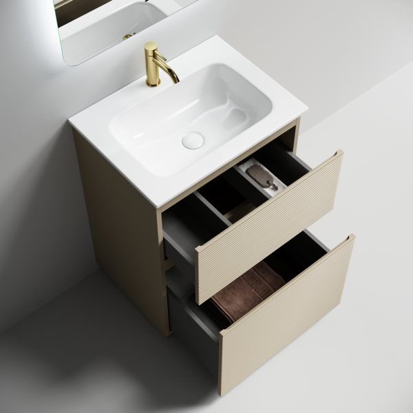 Тумба под раковину Sancos Folk Floor FL60FCP капучино фото