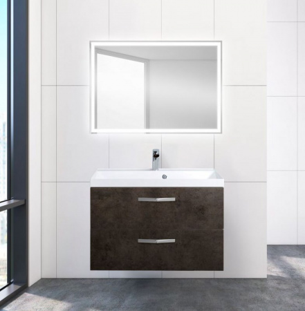 Тумба под раковину Belbagno Aurora AURORA-800-2C-SO-CS Cemento Scuro фото