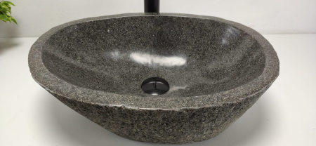 Накладная раковина из речного камня RS0802 (50*36*15) фото