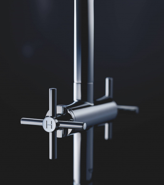 Высокий смеситель для раковины двухвентильный Grohe Atrio 21019003 фото