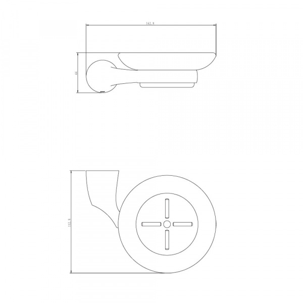 Мыльница настенная Rush Devon DE75411 фото