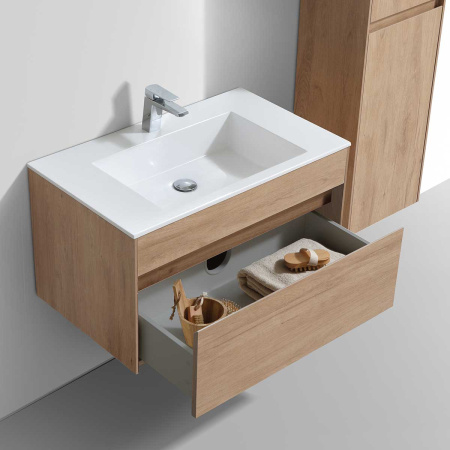 Тумба под раковину Vincea Chiara VMC-2C800NO N.Oak 80 см фото