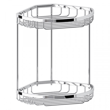 Полочка-решетка угловая полукруглая двухуровневая FBS Ryna RYN 026 фото