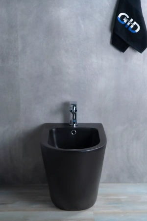 Биде напольное Gid BDN-36BM черное матовое фото