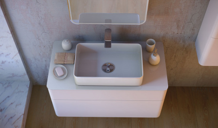 Тумба под раковину Raval Pure 100 Pur.01.100/P/W фото