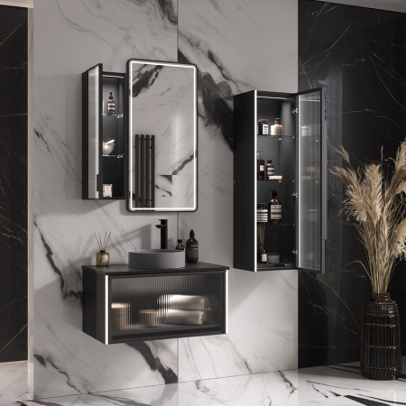 Шкаф-пенал EQUIL Stoune ppSTOUNE36.R/L-35 дуб черный фото