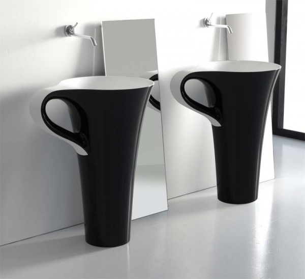 Раковина напольная Artceram Cup OSL004 01 50 bi/nero фото