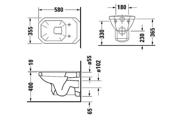 Унитаз подвесной Duravit 1930 0182090000 фото
