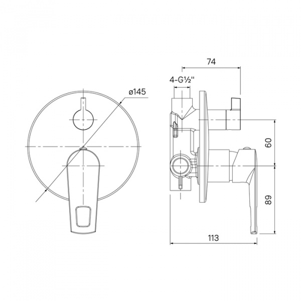 Смеситель для душа Iddis Runo RUNSB00i67 фото