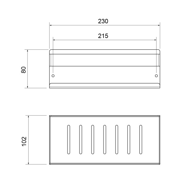 Полка металлическая Timo Luiro 18579/03 Черный фото