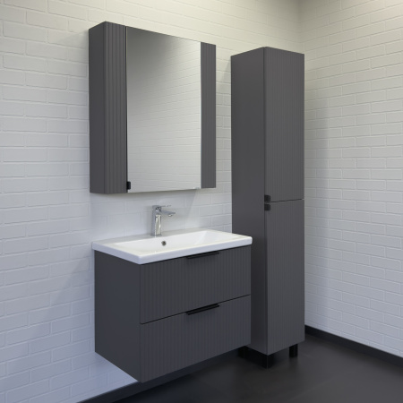 Тумба с раковиной Comforty Лима 70П2 00-00019212 антрацит фото