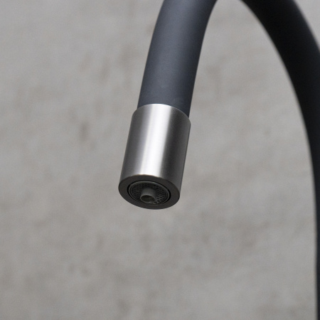 Смеситель для кухни с подключением к фильтру Lemark Expert LM5083GMN-Black фото