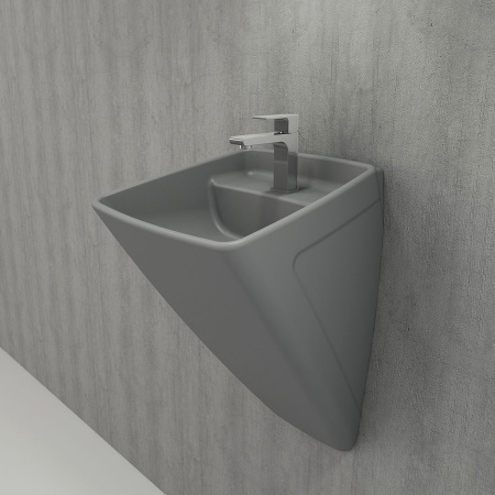 Раковина-моноблок подвесная Bocchi Firenze 1082-006-0126 серая фото