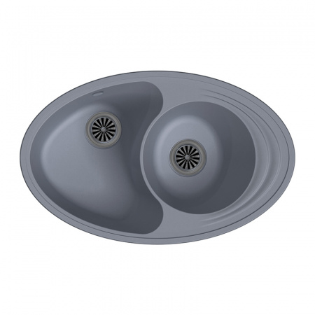 Мойка кухонная Ewigstein Elegant E- W90KF серый металлик фото