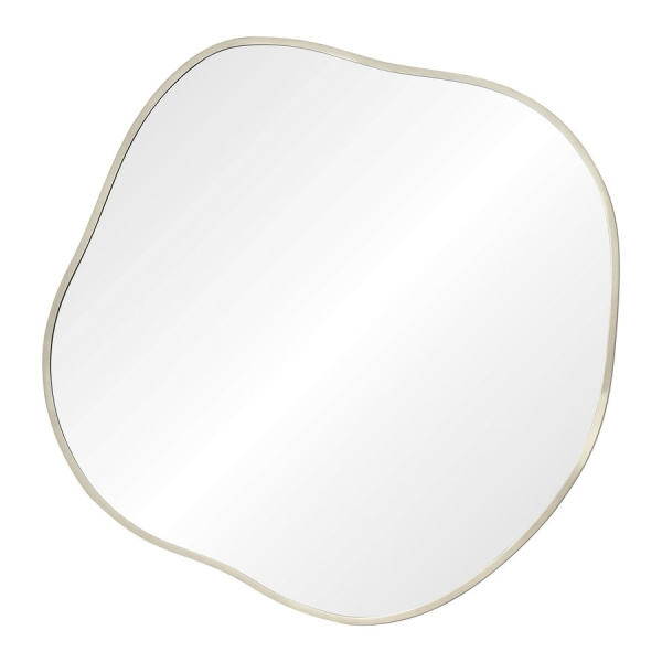 Зеркало в тонкой раме Art-Zerkalo Organic S Silver SM128SL 91x91 серебро фото