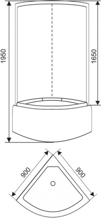 Душевая кабина Style S-02 90x90 фото