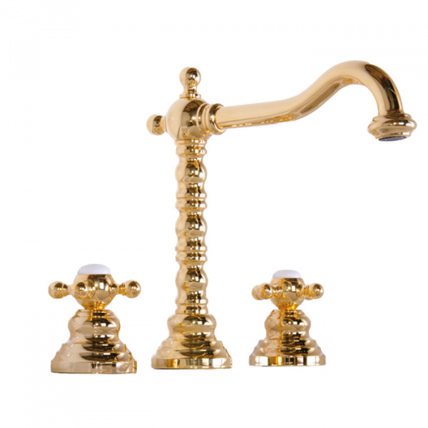 Смеситель для раковины двухвентильный Gattoni Vivaldi 1210012D0 oro фото