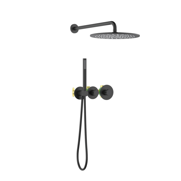 Душевая система скрытого монтажа Timo Saona SX-2359/03SM черная матовая фото